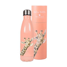 Load image into Gallery viewer, &#39;Flowers and Giraffe&#39;  Water Bottle
