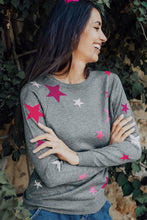 Load image into Gallery viewer, Velma Jumper - Charcoal Pink Scattered Stars
