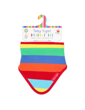 Load image into Gallery viewer, Organic Multi Stripe Dribble Bib
