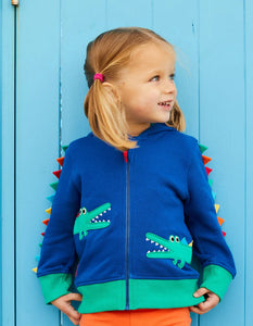 Organic Crocodile Applique Hoodie