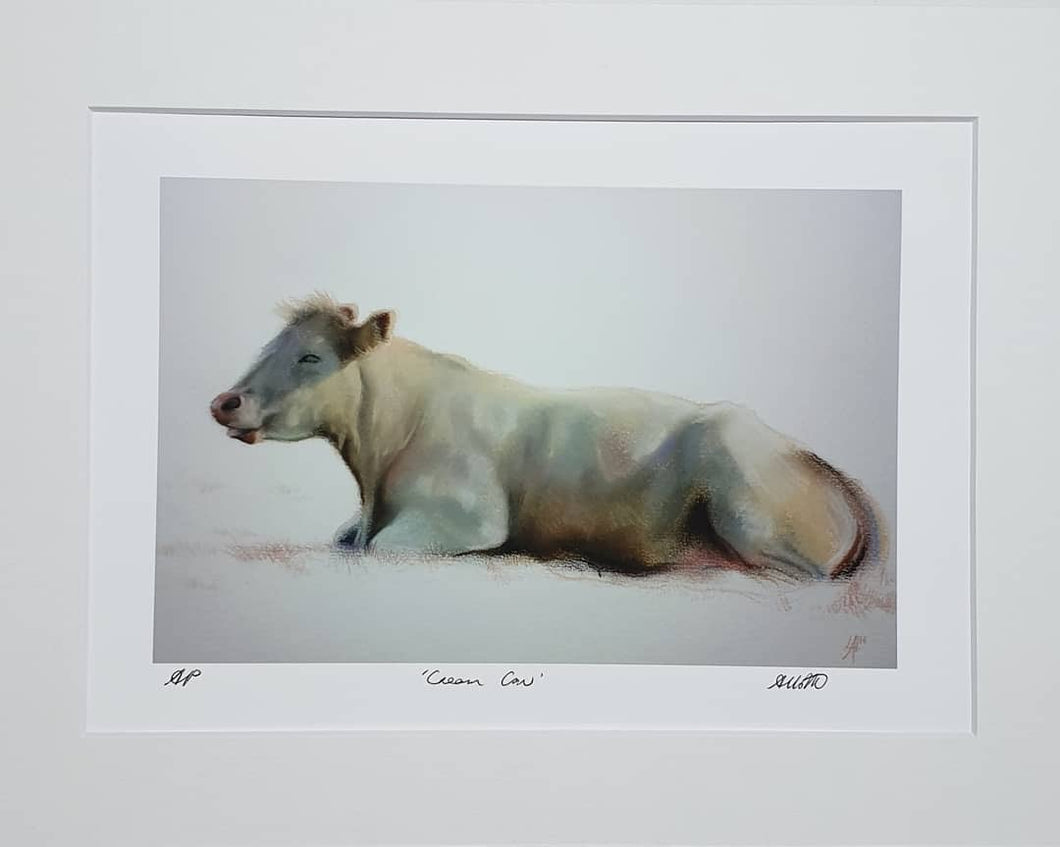 'Cream Cow' from Aaron Holton’s Cow print Series