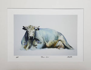 'Blue cow' from Aaron Holton’s Cow print Series