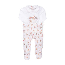 Load image into Gallery viewer, &#39;LITTLE FOREST&#39; WOODLAND ANIMAL PLACEMENT  PRINTED BABYGROW
