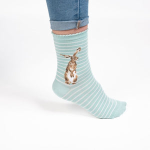 'Hare and the Bee' socks