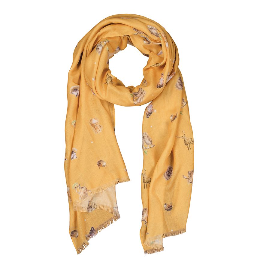 'Woodlanders' Mustard Scarf