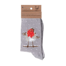 Load image into Gallery viewer, Christmas socks Jolly Robin
