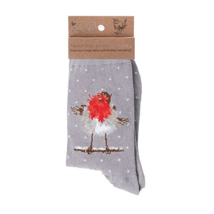 Christmas socks Jolly Robin